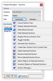 Functions Commands for Geo-Sections